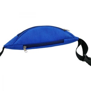 Sac banane de Fanny Pack taille sac sacs de sport randonnée randonnée randonnée sac feutre bleu image 4