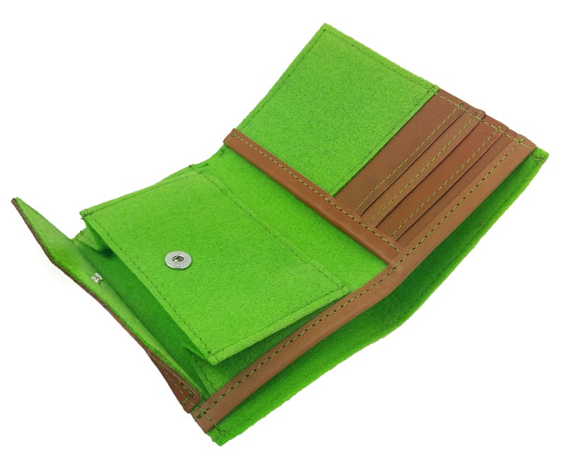 Wallet Wallet money purse wallet Green image 4