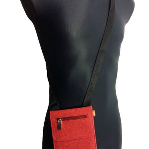 Bolso de hombro pequeño Bolso de hombro Bolso de mujer Bolso de pecho Bolsillo Hombres Gris Negro Rosa Rojo / Regalo para ti, Excursión de bolso imagen 3