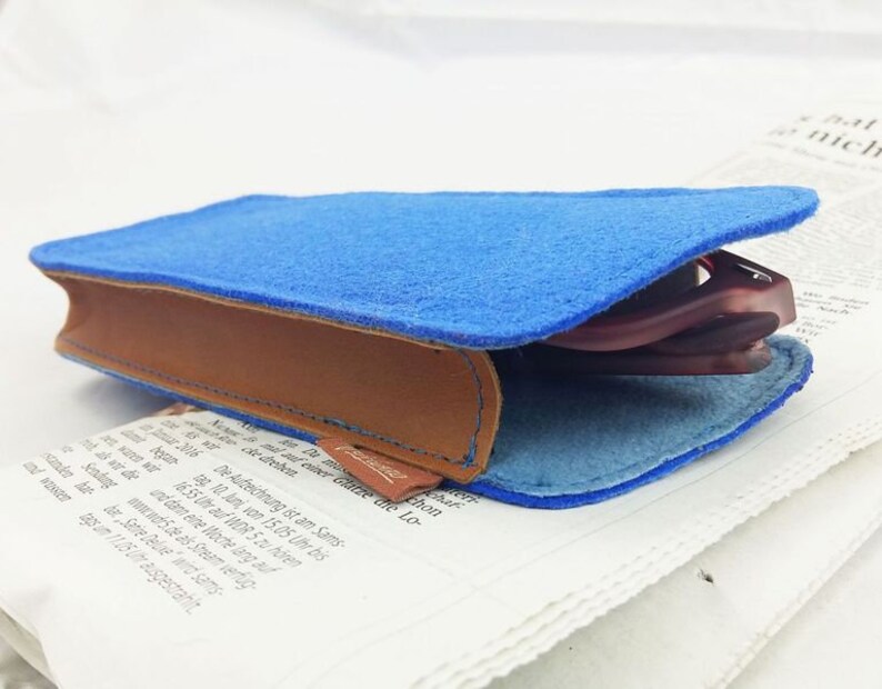 Glasses Case bag case cover for glasses blue image 3