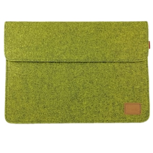 Für 13 14 MacBook Air M1/ M2, Pro, Hülle Tasche Schutzhülle Filz Sleeve Laptoptasche für iPad Pro, Surface, Laptop Notebook oliv melange Bild 1