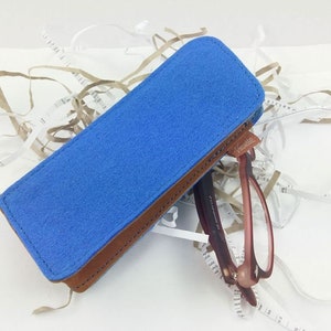 Glasses Case bag case cover for glasses blue image 2