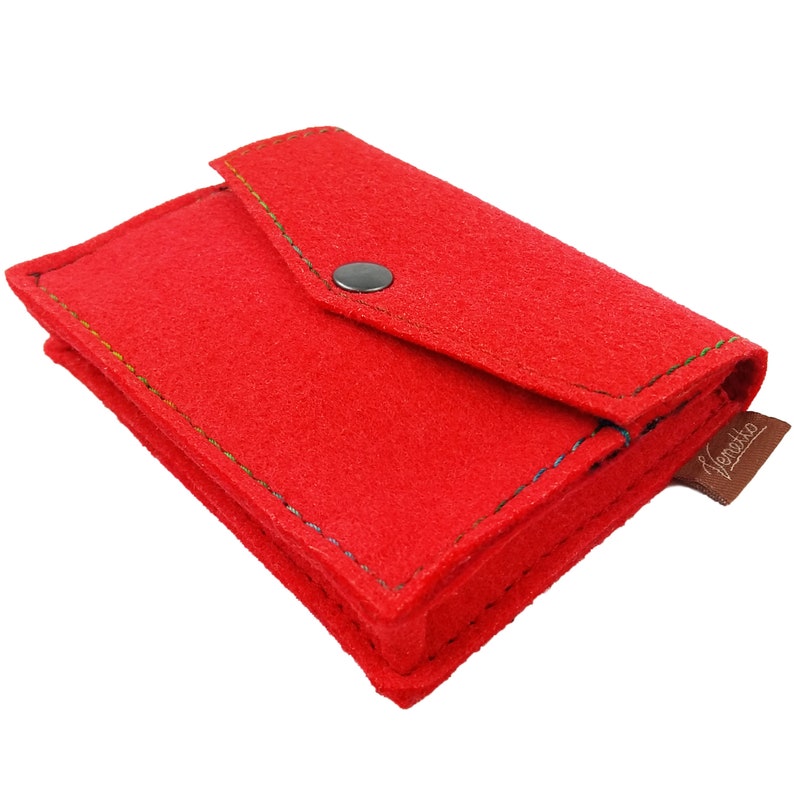 Mini Wallet Women Purse red image 6