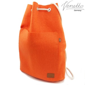 Sportrucksack Rucksack aus Filz für Sport Filzrucksack Orange Bild 1