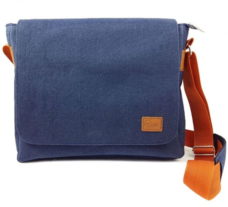 Herentas Schoudertas Tas Vilt Tas Leisure Uni School voor MacBook Laptop Blauw afbeelding 1