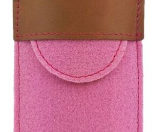 Glasses Case case bag cover for glasses felt bag Filzetui case, Pink