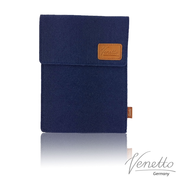 Tasche für eBook-Reader Hülle aus Filz Sleeve Schutzhülle für Kindle Kobo Tolino Sony Trekstor, Blau Dunkelblau