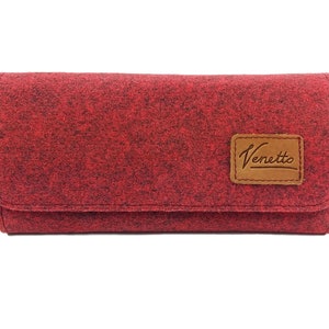 Cartera billetera roja moteada