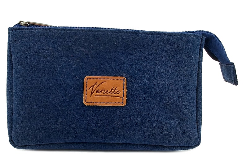 Bank Bag wallet case for banknotes vouchers wallet, blue image 1