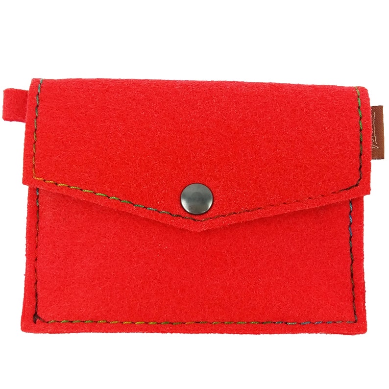 Mini Wallet Women Purse red image 1