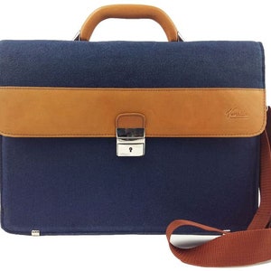 Pour 13 « MacBook Bag 13.3 » Surface Laptop Porte-documents Sac de travail Feutre Sac d’affaires Sac à main Bleu Foncé