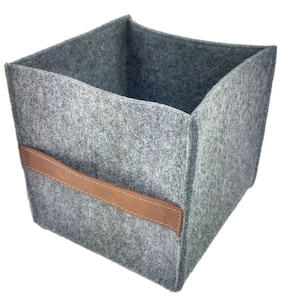 3-set Box felt box storage Box storage Box box for Allelei Also for IKEA Shelves grey image 4