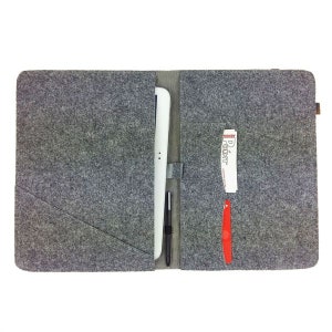 9.1-10.1 inch Tablethülle protective case case cover made of felt for tablet Bookcase cover Grey image 3