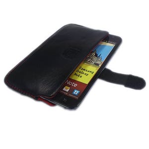 Cuir véritable cuir cas sac étui sac Etui en cuir pour iPhone, 6, 7, Samsung S6, S7, Huawei P9, P10 Lite, P10, cuir d’agneau