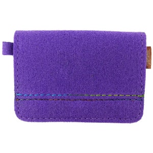 Tasche Filz Damen Portemonnaie Geldbörse Lila