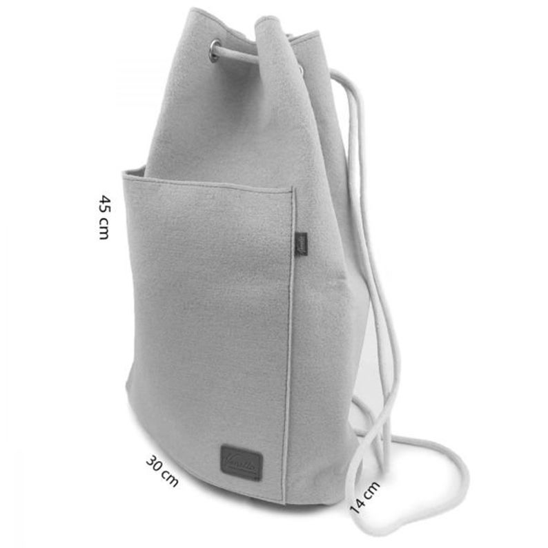 Duffel bag backpack for sport bag made of felt, orange image 2