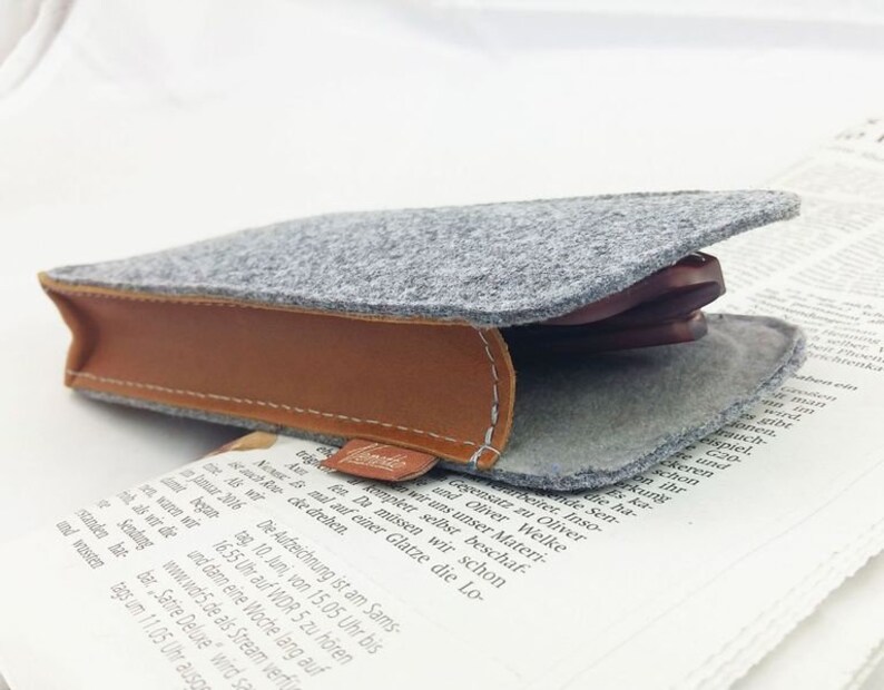 Glasses case case case protective case case felt bag for glasses grey image 4