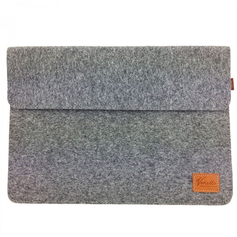 15 Zoll Hülle Tasche Schutzhülle Filztasche Schutzhülle Sleeve für MacBook Pro 16 Zoll / 15.4 , Notebook, Laptop grau rot schwarz Bild 2