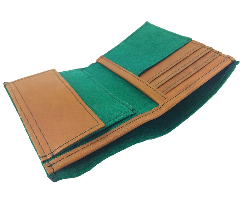 Wallet Purse wallet Green money wallet image 3