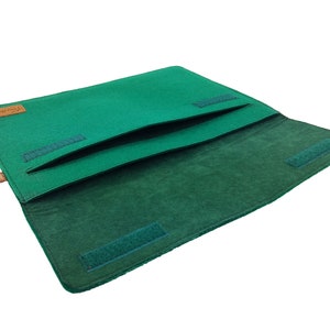 For 13.3 MacBook Air / iPad Pro 13 Sleeve Case Felt Case Protective Case Sleeve Case Case Made Of Felt Vegan Green image 3