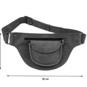 Riem leerzak Fanny Pack leerzak Brown afbeelding 4