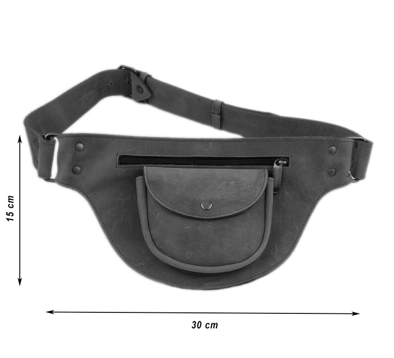 Riem leerzak Fanny Pack leerzak Brown afbeelding 4