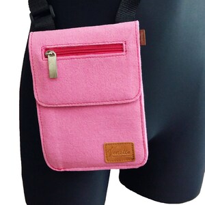 Bolso de hombro pequeño Bolso de hombro Bolso de mujer Bolso de pecho Bolsillo Hombres Gris Negro Rosa Rojo / Regalo para ti, Excursión de bolso imagen 4