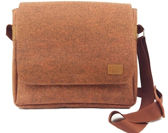 Tote Bag Shoulder Bag Felt Messenger Bag Bag Orange Mottled