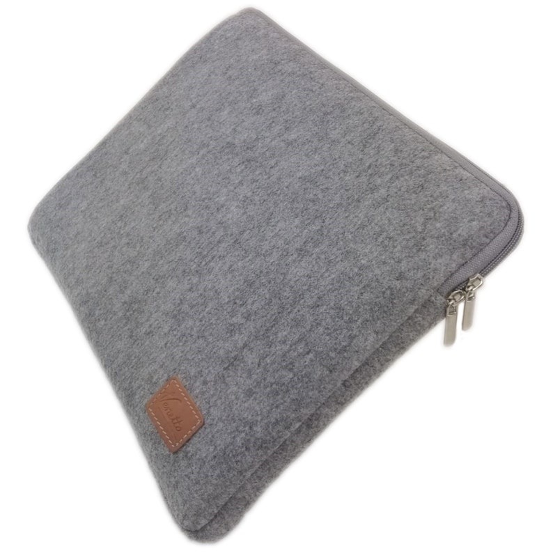 17,3 inch 17 case tas beschermhoes vilt tas beschermhoes voor notebook, laptop grijs afbeelding 1