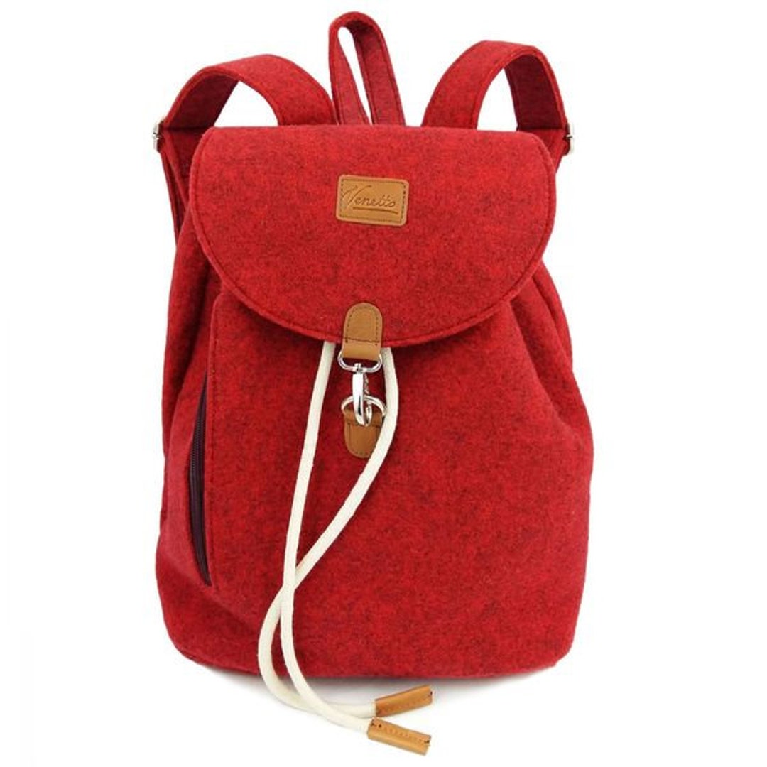 Designer Backpack Felt Backpack Hand Luggage Bag With Leather 