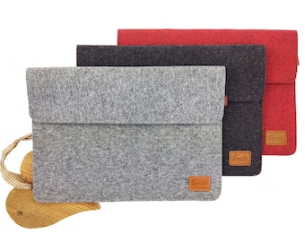 15 inch mouw tas beschermhoes vilten tas beschermhoes voor MacBook Pro 16 inch / 15,4 &quot;, notebook, laptop grijs rood zwart