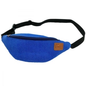 Sac banane de Fanny Pack taille sac sacs de sport randonnée randonnée randonnée sac feutre bleu image 1