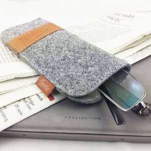 Glasses Case bag case cover for glasses grey image 4