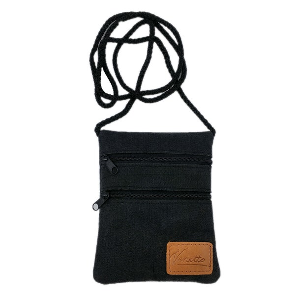 Bag Pocket wallet purse purse felt black