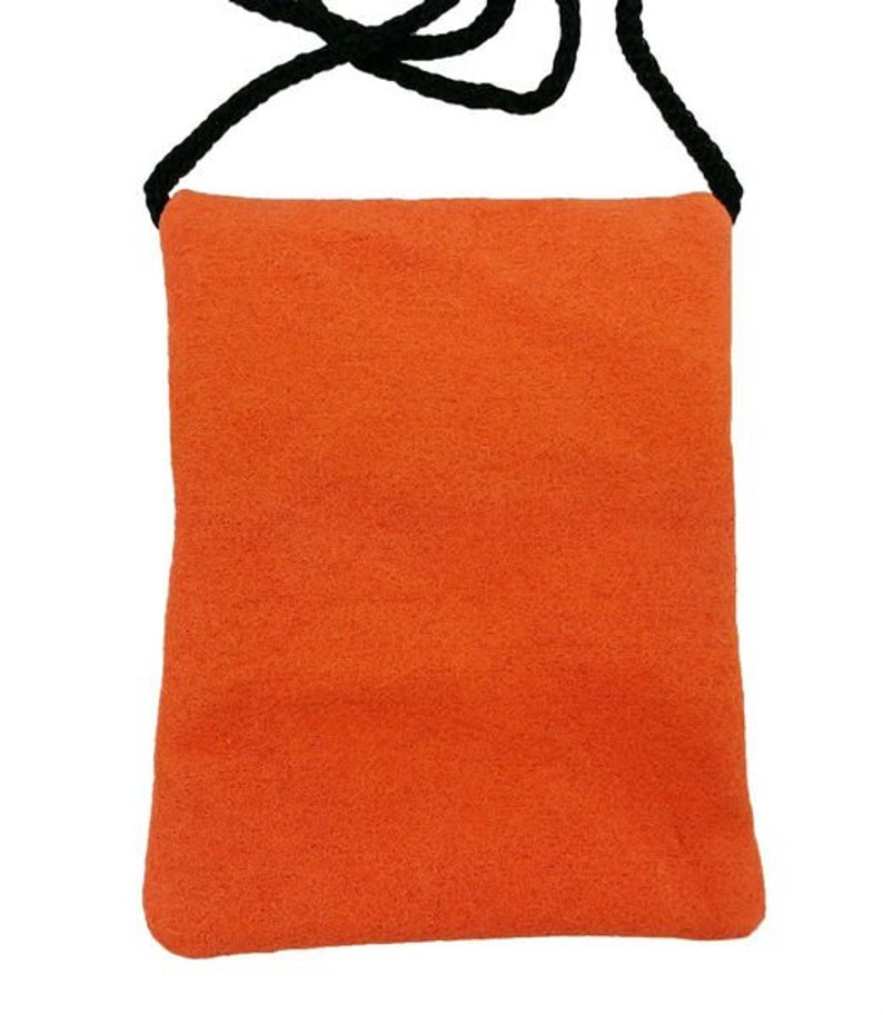 Pocket Bag bag for money mobile phone documents felt bag purse wallet made of felt, orange image 3