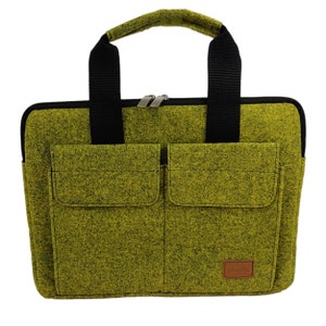12,9 - 13,3 pouces Poche sac poche sac mallette sac à main pour MacBook / Air / Pro, iPad Surface Ordinateur portable oliv muté