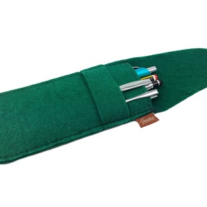 Vegan case Elf Feather binder roll felt green image 2