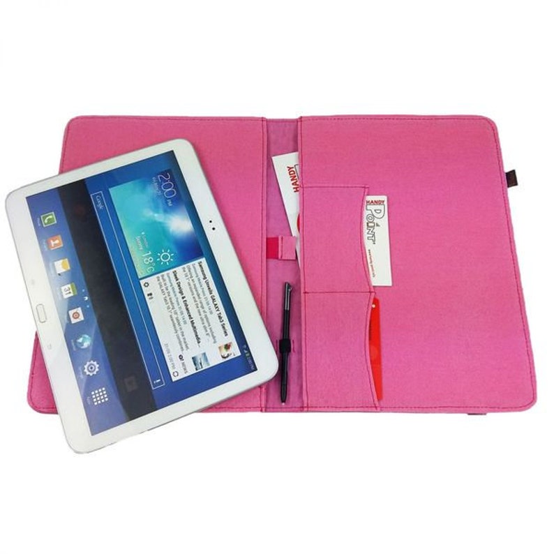 9.1 Funda protectora de manga tableta de 10.1 pulgadas de la funda protectora de la tableta felt felt bag para tableta, rosa imagen 2