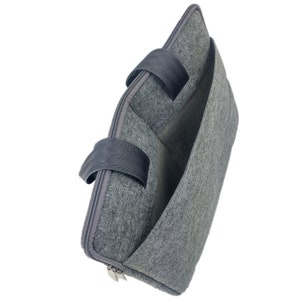 12,9 13,3 Zoll Tasche Schutzhülle Schutztasche Aktentasche Handtasche für MacBook / Air / Pro, iPad Pro, Surface, Laptop, Notebook grau Bild 5