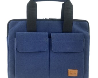 12,9 - 13,3 Zoll Tasche Schutzhülle Schutztasche Aktentasche Handtasche für MacBook / Air / Pro, iPad Pro, Surface, Laptop,  Notebook blau