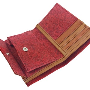 Bourse bourse porte-monnaie sac à main pochette rouge image 4