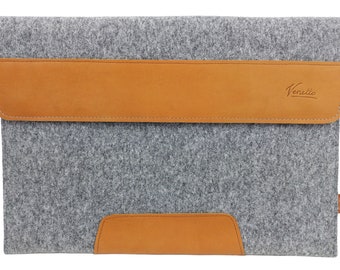 15.6 "Funda protectora para Ultrabook Notebook Portátil Funda protectora PC Case Made Felt Sleeve Sleeve Grey