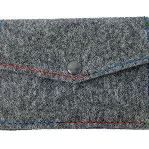 Mini bolso cartera para niños se sentía gris