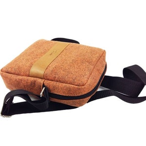 Bag shoulder bag handbag bag felt bag, orange mottled image 4