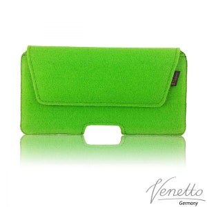 5.0-6.4 horizontal Cross bag pocket pocket cellphone bag made of felt, green image 1