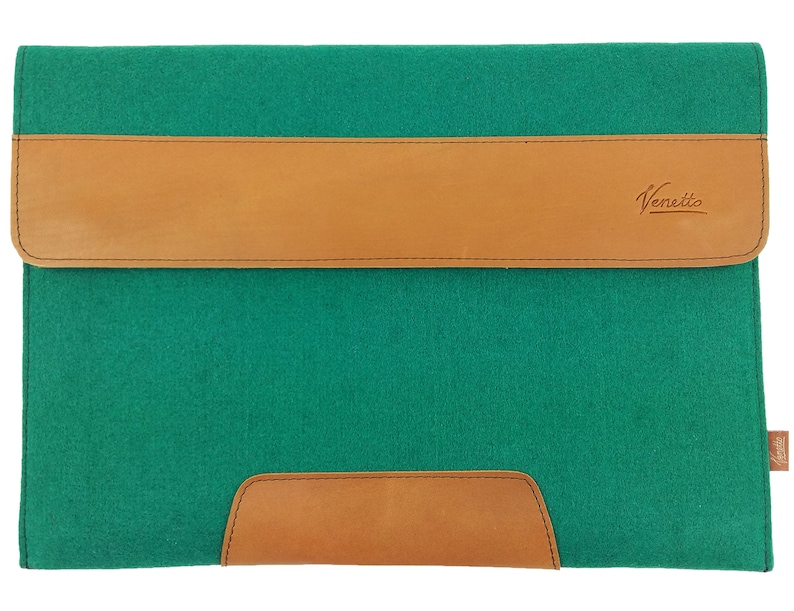 13.3 para MacBook, Surface Case Case Felt Case Felt Case Case Sleeve Case Green Dark imagen 1