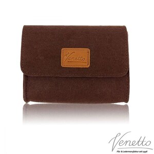 Enveloppe mini sac sac à cosmétiques sac sac feutre pour accessoires, Brown image 2