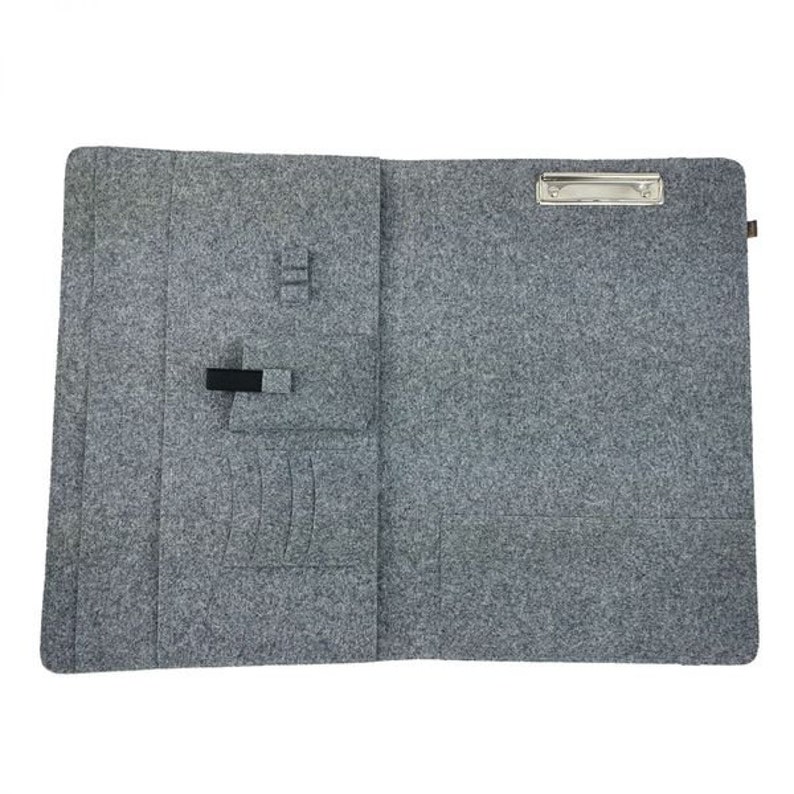 15.7-17,3 pouces manchon manchon de sac organisateur pour portable Smartphone tablette ordinateur portable sac laptop Sleeve-Housse du feutre, gris image 2