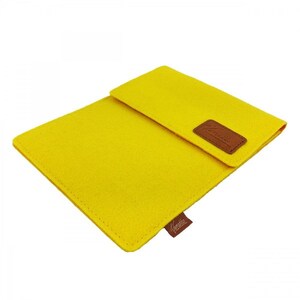 Feutre sac feutre manchon manchon fait de feutre sac Housse Etui pour lecteur deBook, jaune image 4