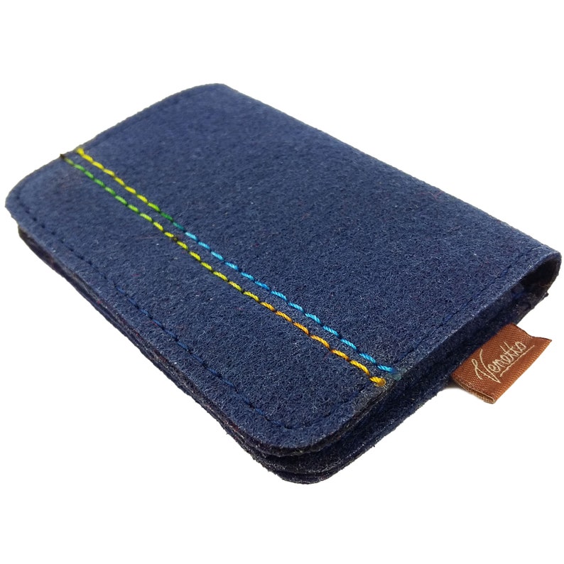 Mini vilten tas kind portemonnee portemonnees blauw afbeelding 7
